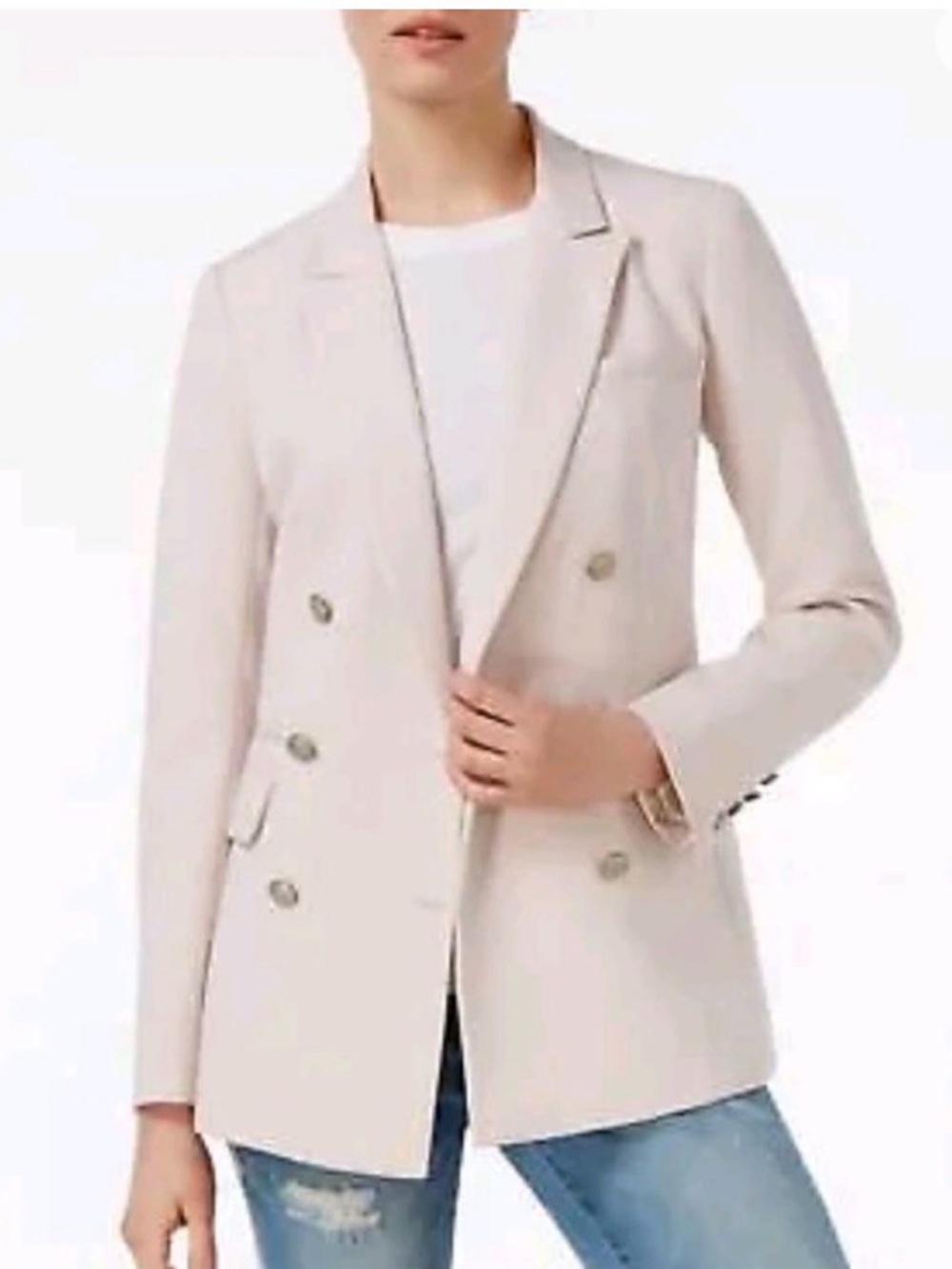 RACHEL Rachel Roy Double-Breasted Blazer Large